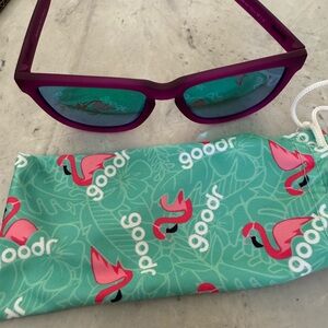 Goodr sunglasses “Gardening with a Kraken” Purple